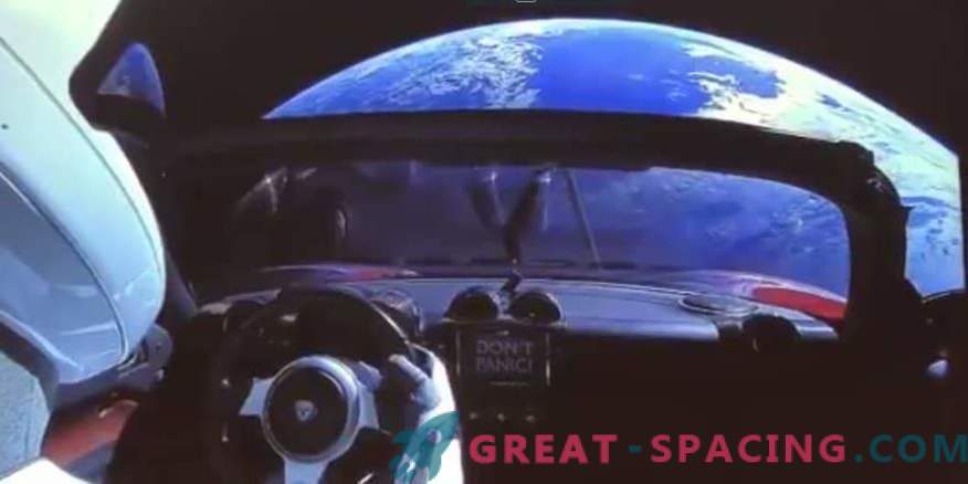 Amazing video no Tesla automašīnas tika laists kosmosā