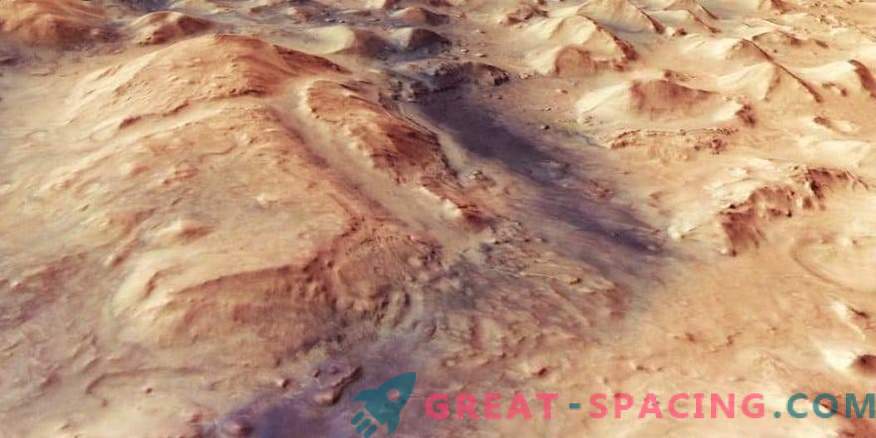 Vatten, vind och is deltog i bildandet av Mars-ytan