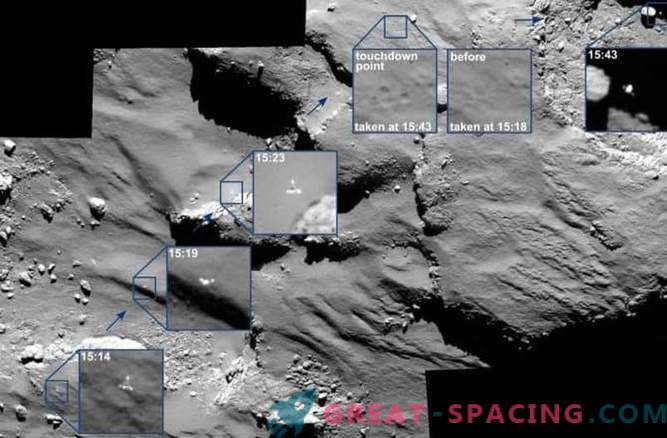 Rosetta uztver Phil ceļojumu uz komētas.