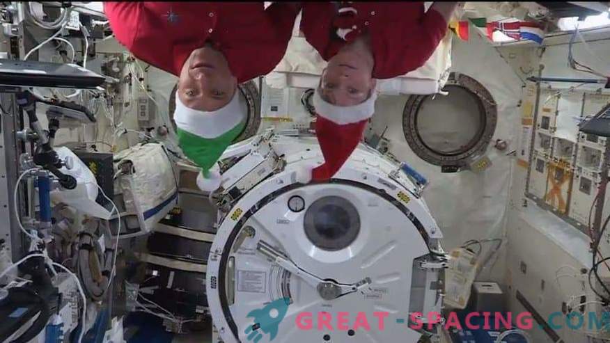 Natal em órbita! A estação espacial foi preenchida com uma atmosfera festiva