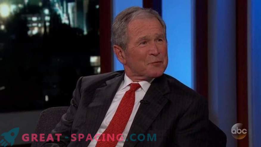 Džordžs Bušs neatklāja informāciju par neidentificētiem objektiem. Intervija ar Jimmy Kimmel