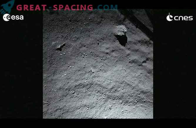 Tika iegūtas pirmās fotogrāfijas no kometa Churyumov-Gerasimenko no Phil izkraušanas moduļa