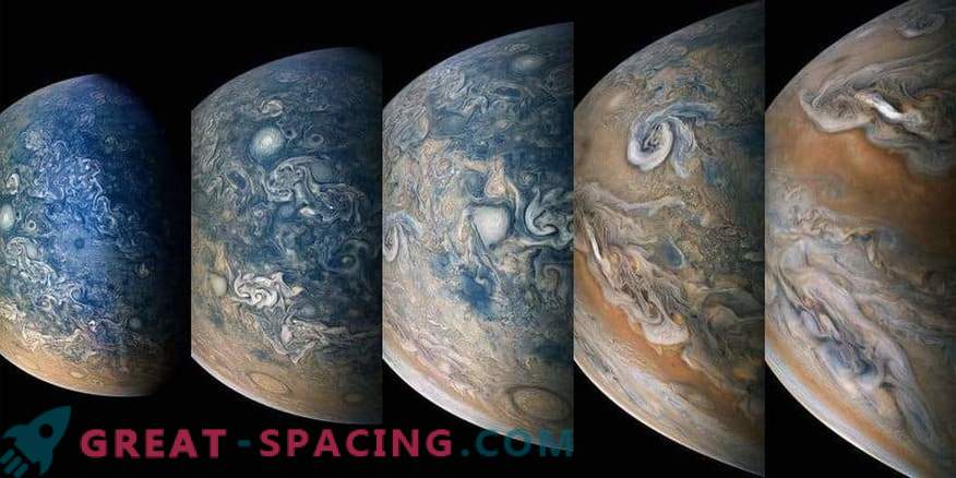 Lielisks skats uz ziemeļiem no Jupitera