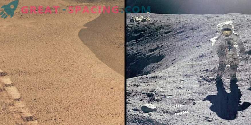 Marsa krāteris atgādina Apollo Mēness vietni