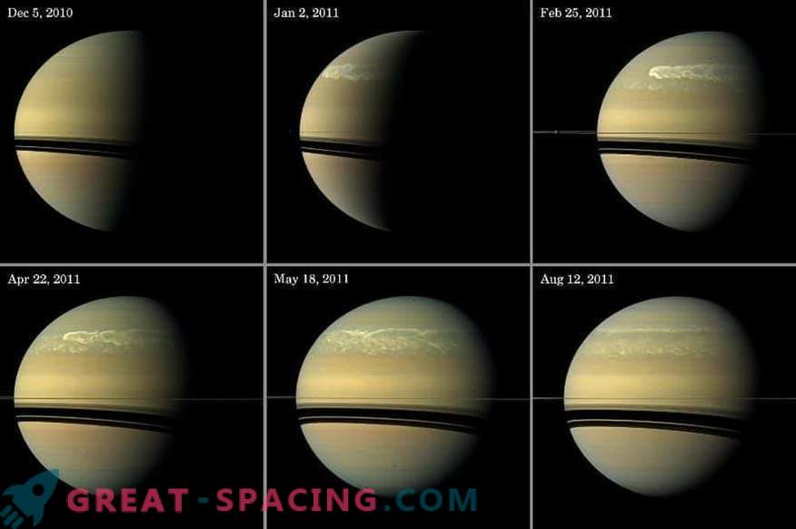 Liela mēroga vētras satricina Saturnas atmosfēru