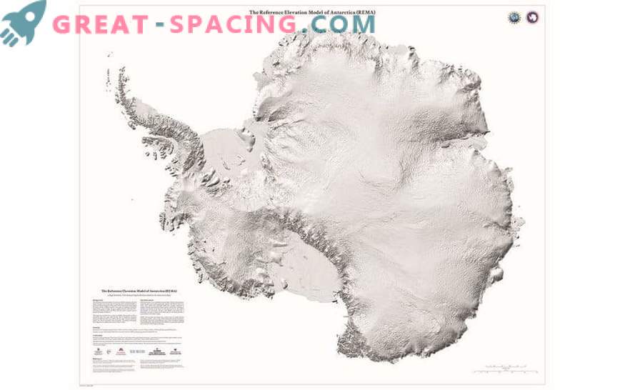 Jaunās, augstas izšķirtspējas kartē esošās Antarktikas detaļas