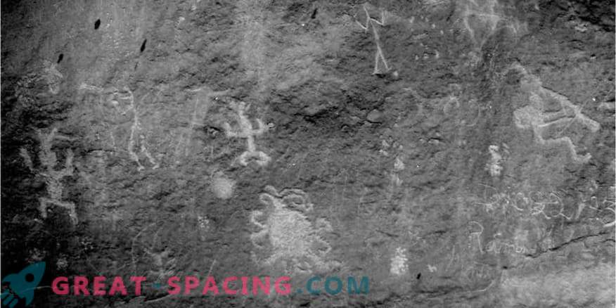 Chaco kanjona petroglifs var attēlot senu pilnīgu aptumsumu