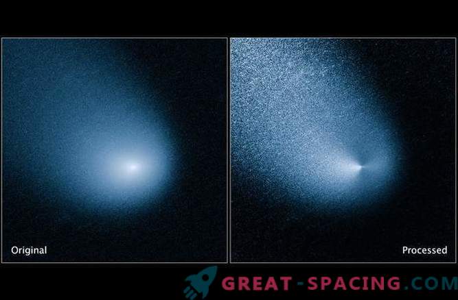 Habla apstrādāja komēta fotogrāfiju, kas tuvojas Marsa pavasara pavasarim