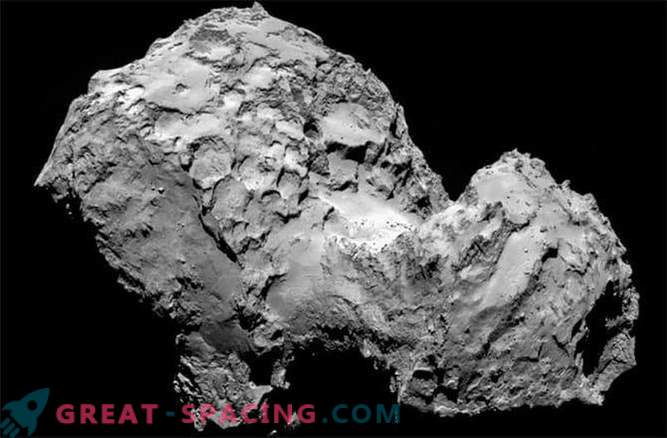 Comet Rosetta pārklāts ar pūkainu putekļiem
