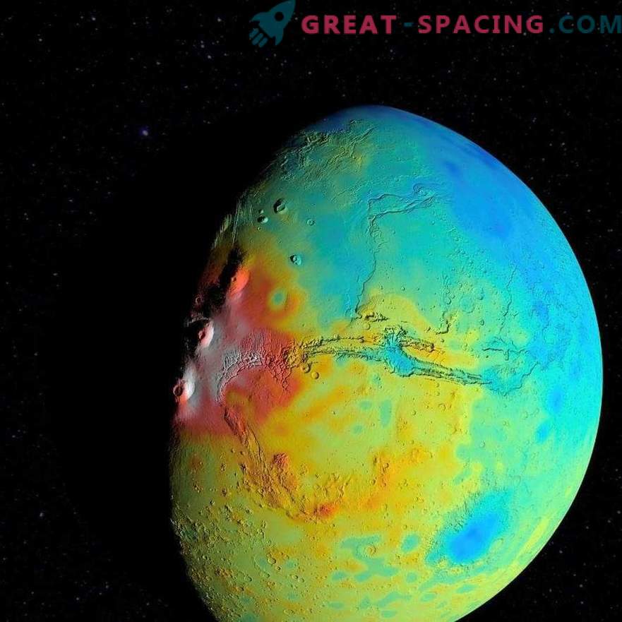 Jauna gravitācijas karte norāda uz Marsa garozas porainību