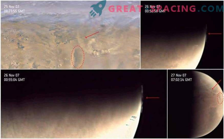 „Mars-Express“ tyrinėja aukšto lygio debesis
