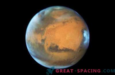 Habla zīmējums ir Marsa tēls Sarkanās planētas opozīcijas laikā
