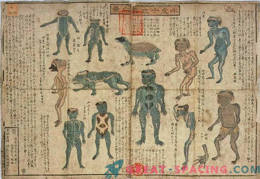 200 gadus vecā Japānas muzeja ekspozīcija atgādina Kappa mitoloģisko būtni. Ufologu versija