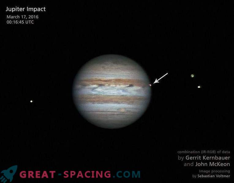 Jupiters ir pakļauts meteorītiem vismaz 6 reizes gadā