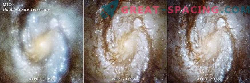 Habla galaktiku fotogrāfija demonstrē pirms 25 gadiem telpu redzējumu