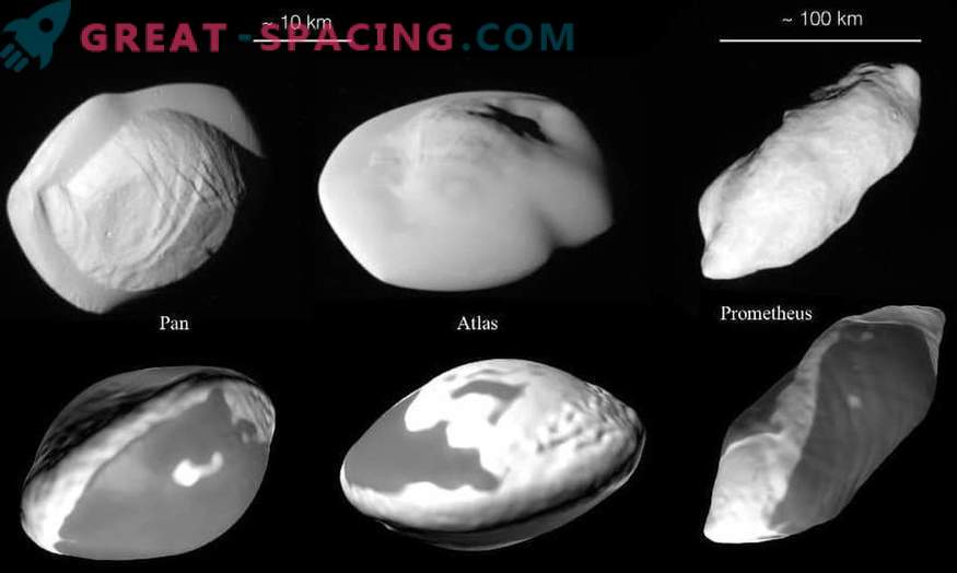 Saturna sīko iekšējo satelītu vēstures dati