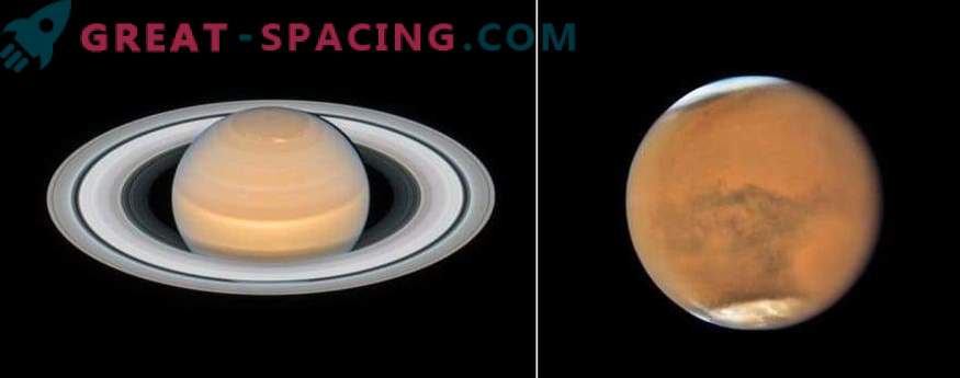 Jauni attēli no Marsa un Saturnas no Habla