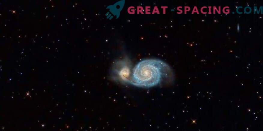 Whirlpool galaktikā tika atrasts milzīgs jonizēts ūdeņraža mākonis